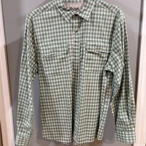 Green Checkered Men's Casual Shirt